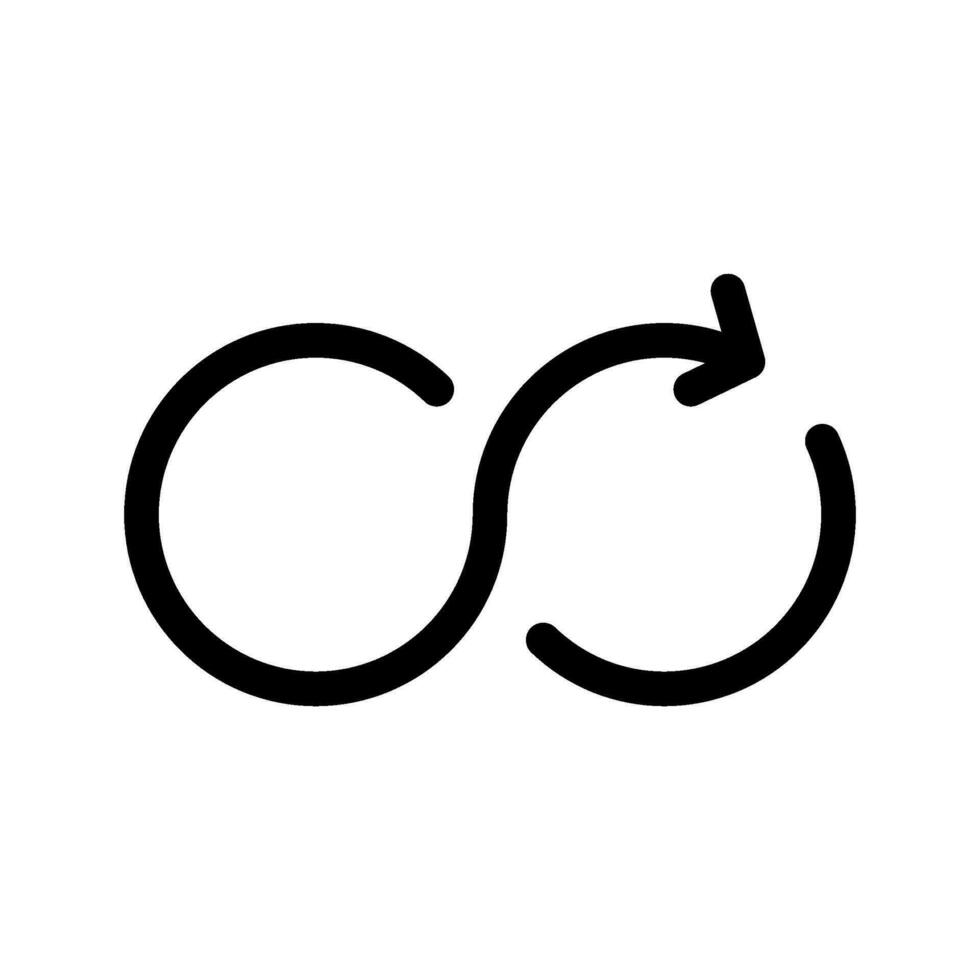 infinito icono vector símbolo diseño ilustración