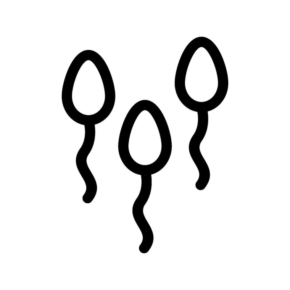 Sperm Icon Vector Symbol Design Illustration