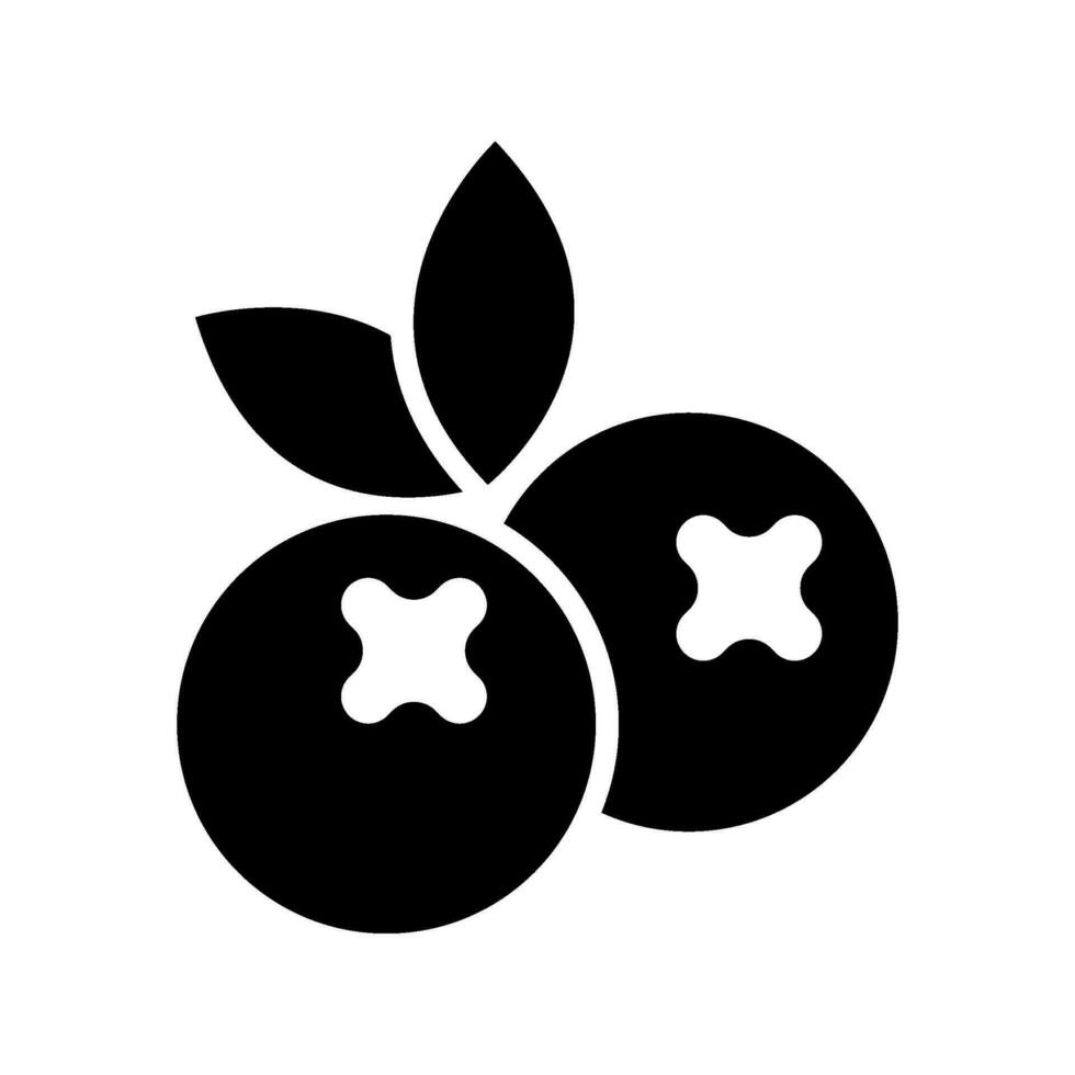 Blueberry Icon Vector Symbol Design Illustration