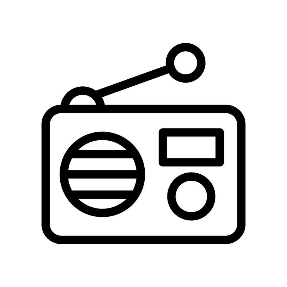 Radio Icon Vector Symbol Design Illustration