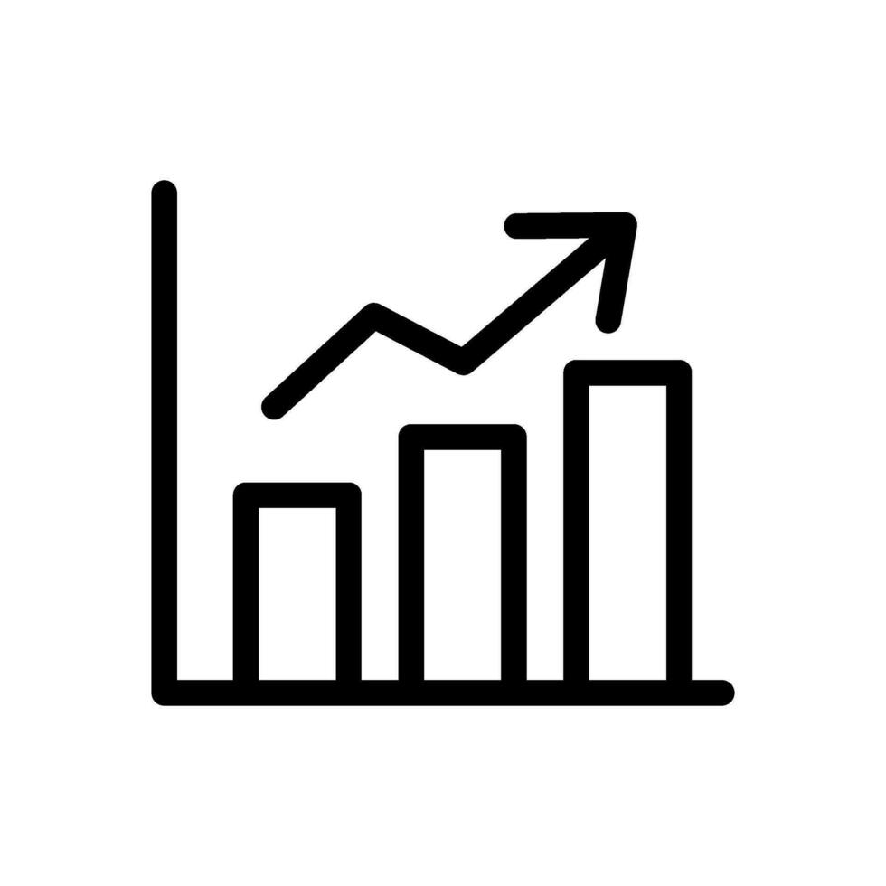 Chart Icon Vector Symbol Design Illustration