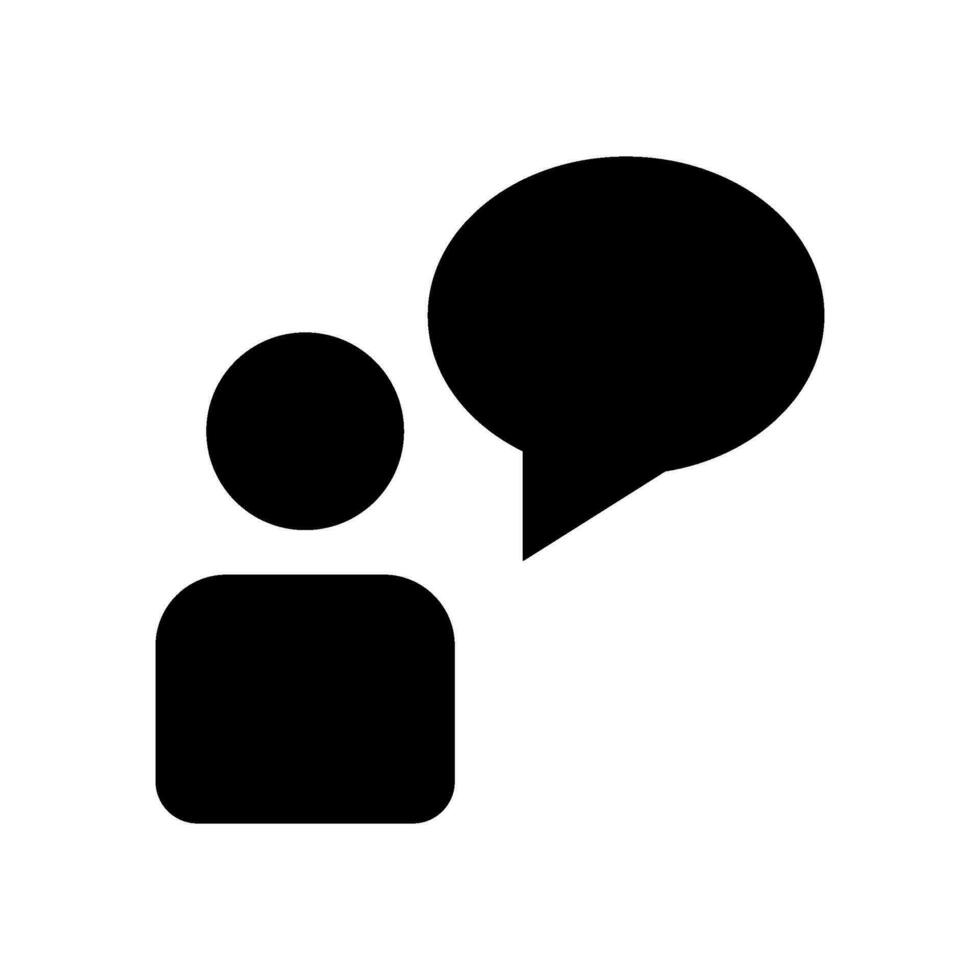 Talk Icon Vector Symbol Design Illustration