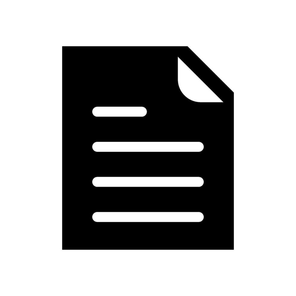 Document Icon Vector Symbol Design Illustration