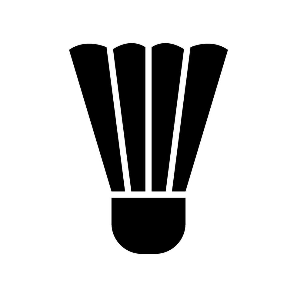 Shuttlecock Icon Vector Symbol Design Illustration