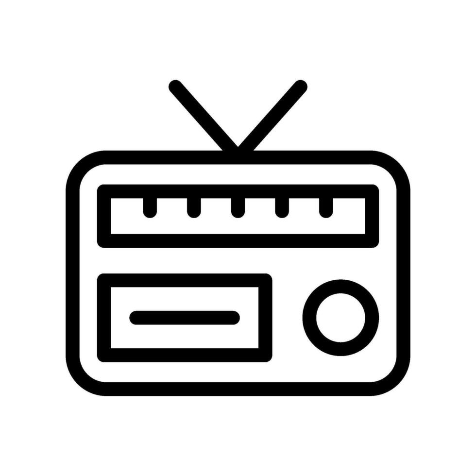 Radio Icon Vector Symbol Design Illustration