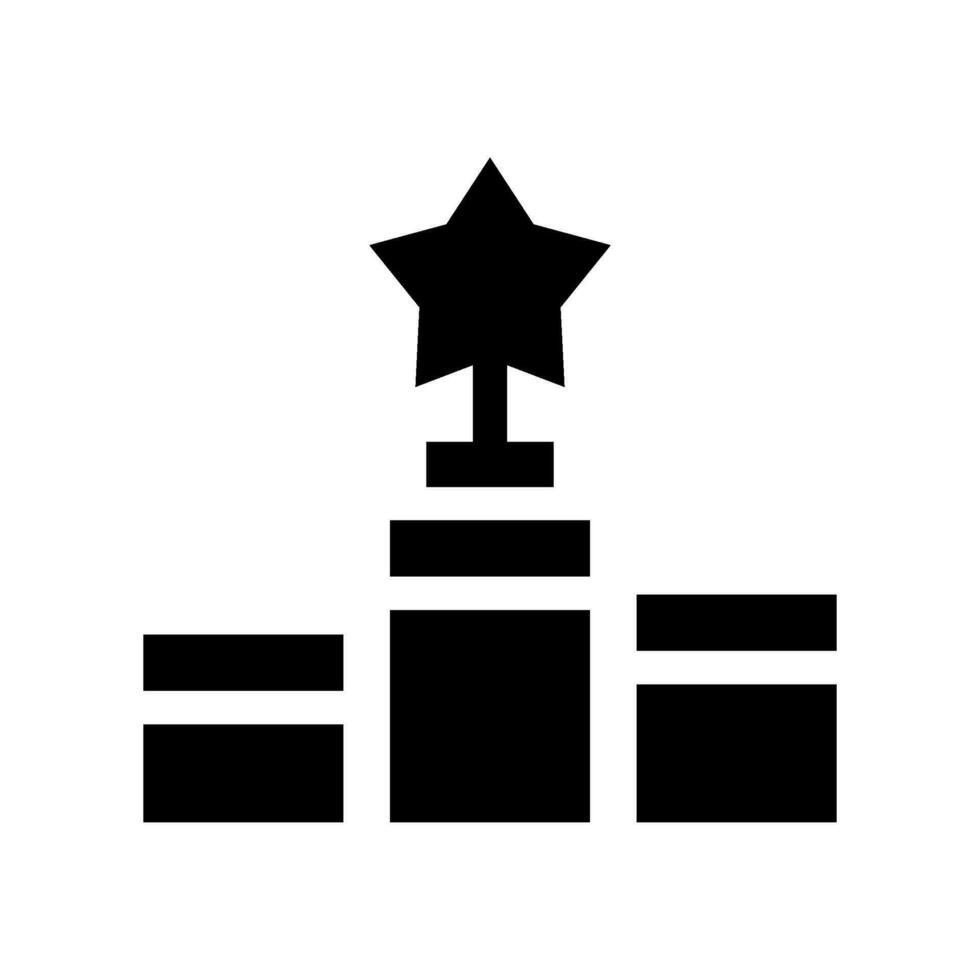 podio icono vector símbolo diseño ilustración