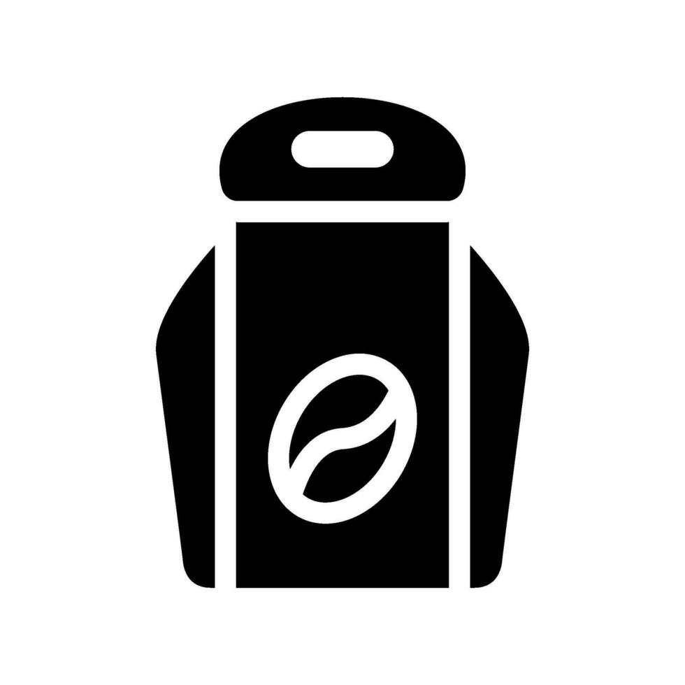 café bolsa icono vector símbolo diseño ilustración