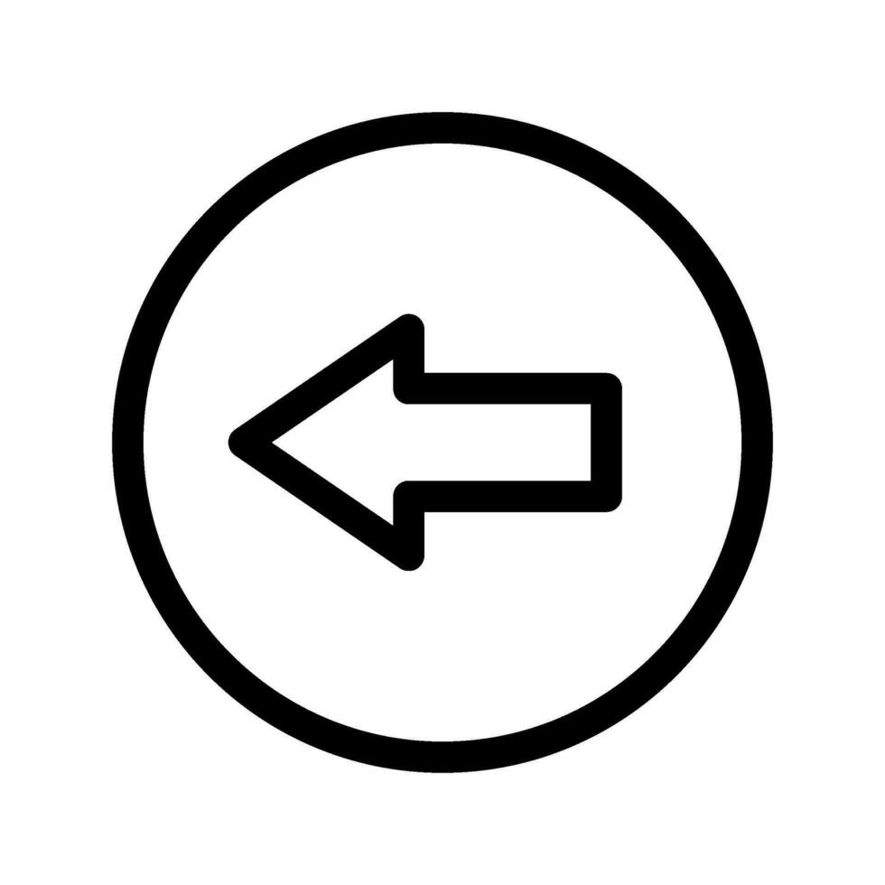 Left Icon Vector Symbol Design Illustration