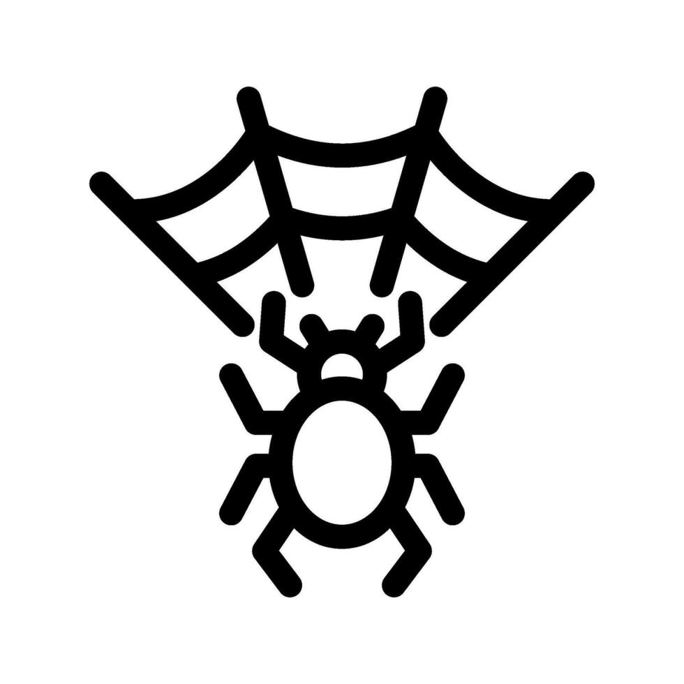 Spider Web Icon Vector Symbol Design Illustration