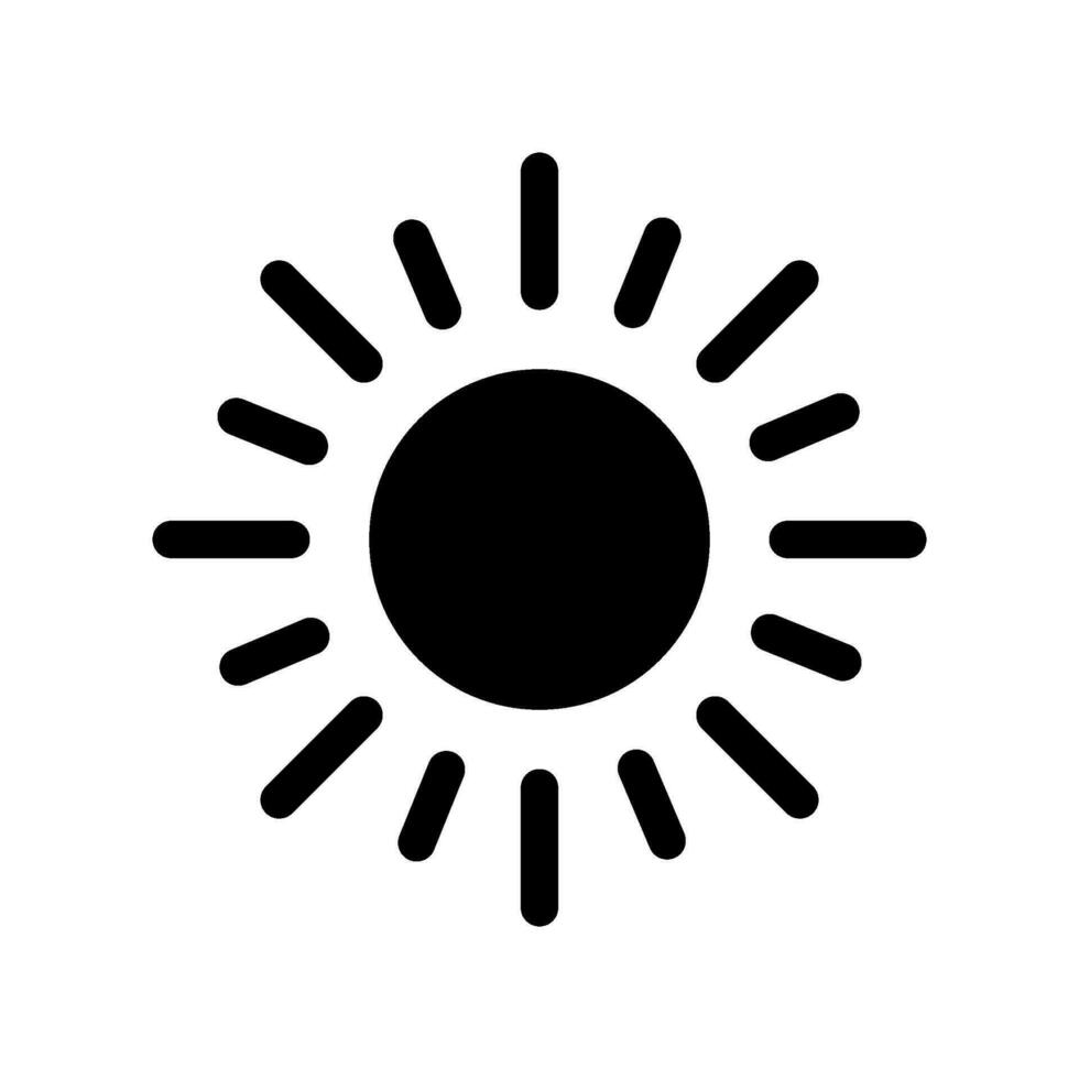 Sun Icon Vector Symbol Design Illustration