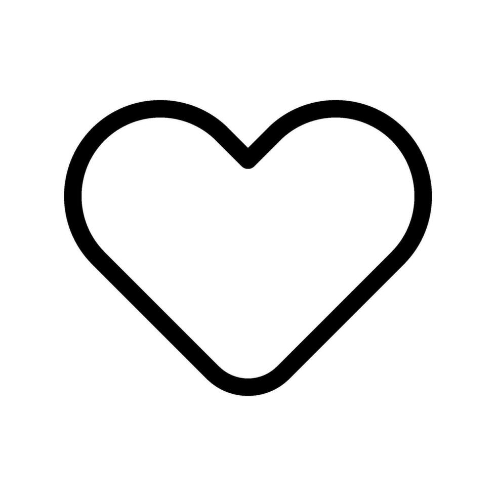 Heart Icon Vector Symbol Design Illustration