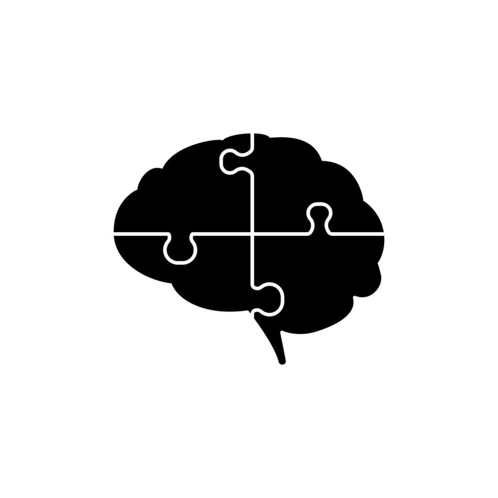 Brain icon vector. Think illustration sign. Creative thinking symbol. Thoughts logo. vector