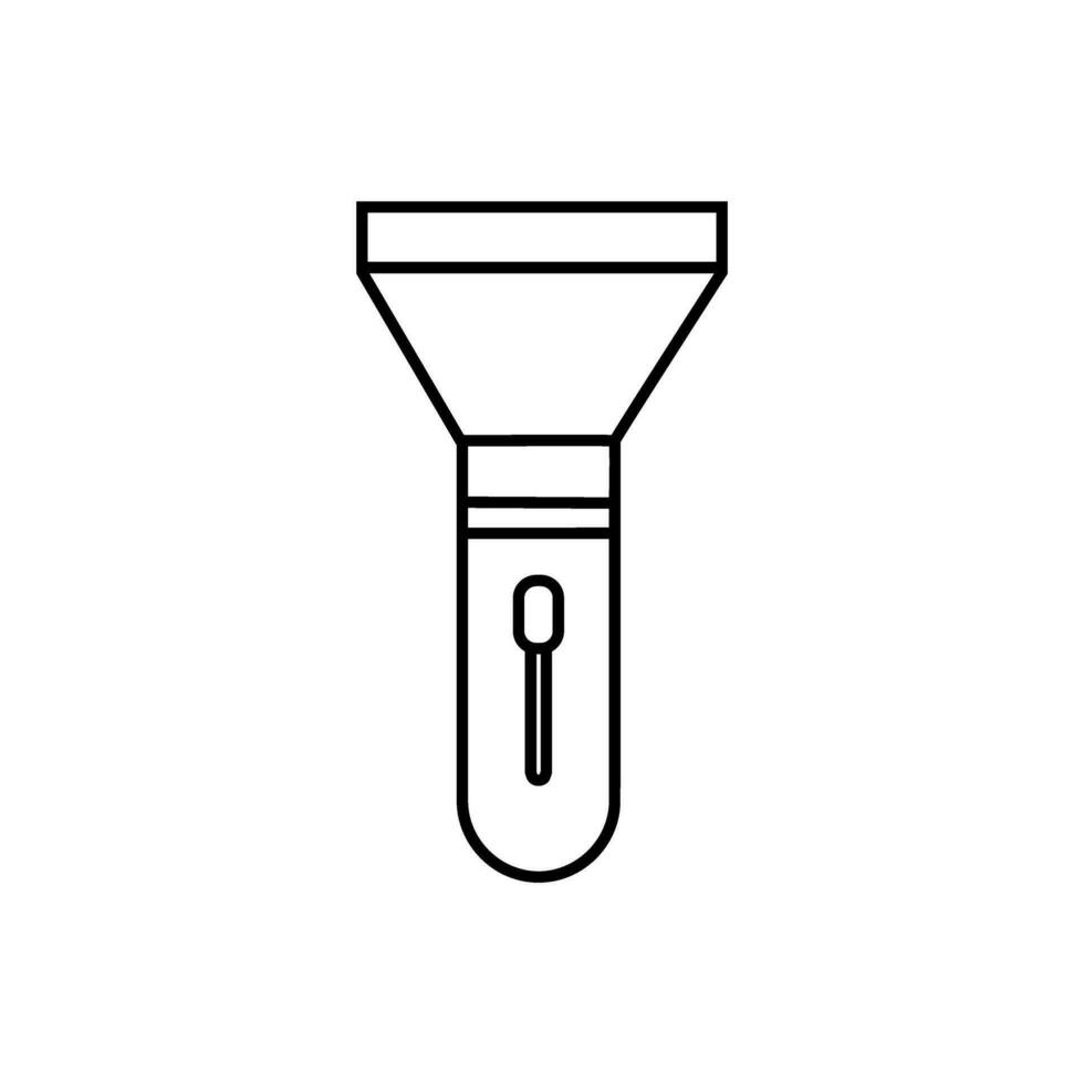 Flashlight icon vector. lantern illustration sign. lamp symbol. light logo. vector