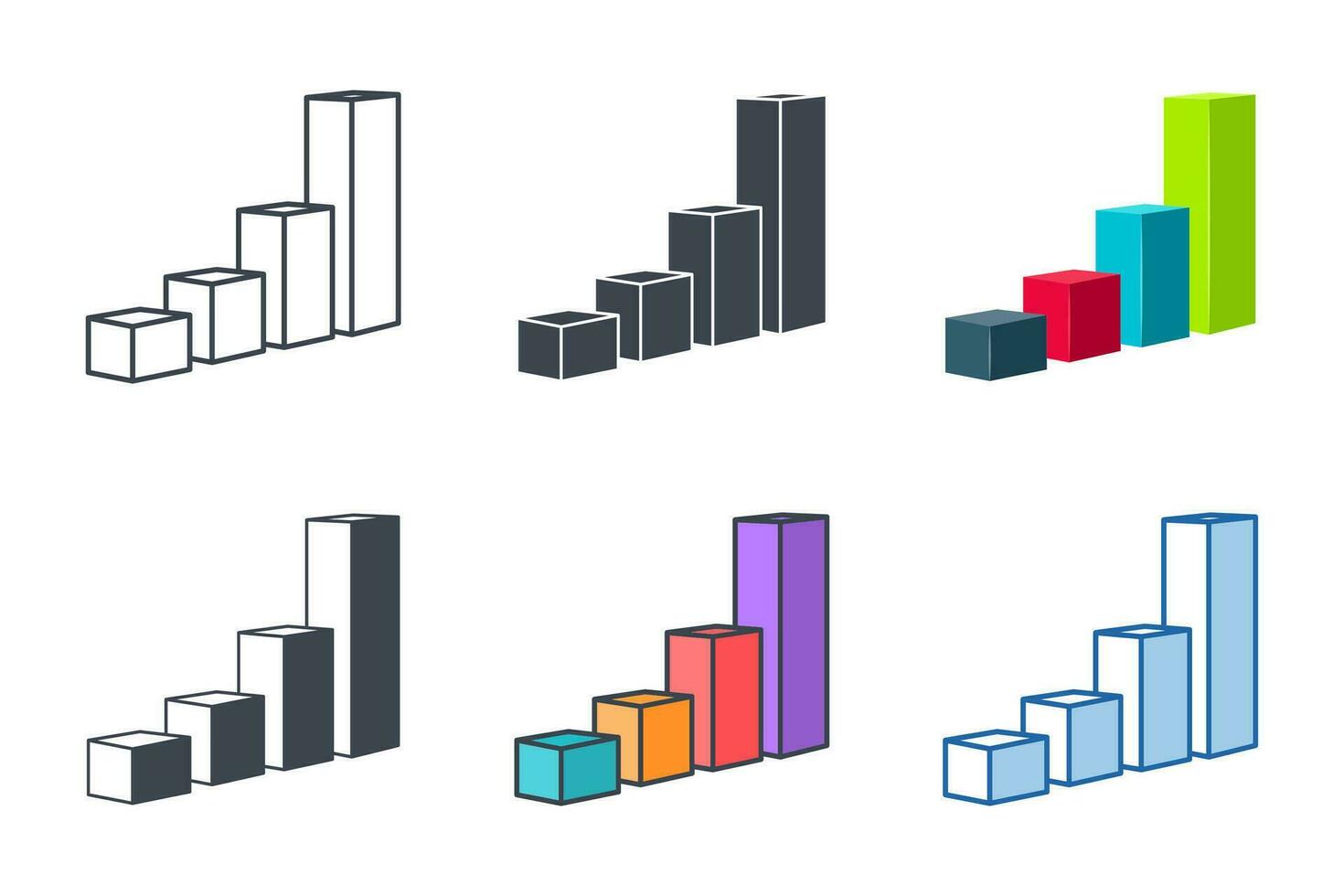 Bar Graph Icon symbol template for graphic and web design collection logo vector illustration