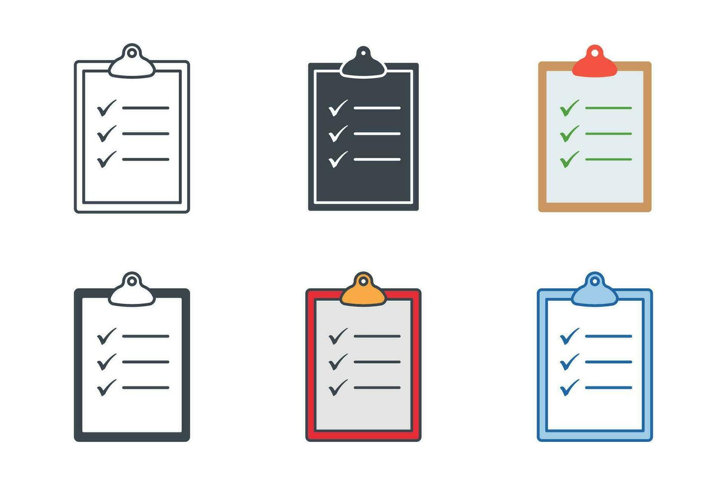 Checklist Icon symbol template for graphic and web design collection logo vector illustration