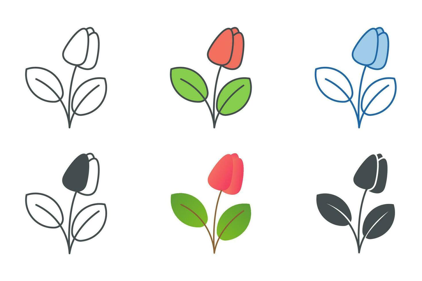 Flower Icon symbol template for graphic and web design collection logo vector illustration