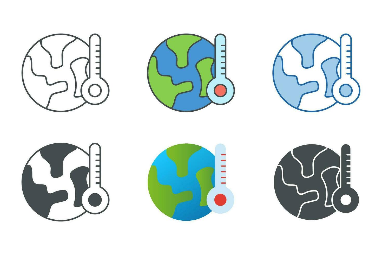 global warming, Global temperature Icon symbol template for graphic and web design collection logo vector illustration