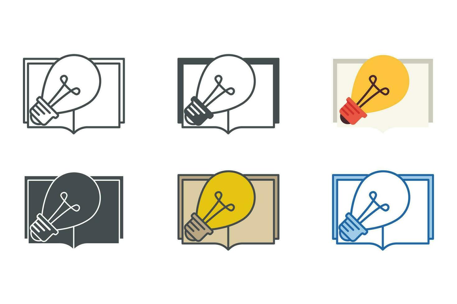 Learning Icon symbol template for graphic and web design collection logo vector illustration