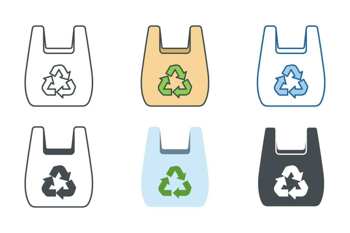 Plastic Eco Bag Icon symbol template for graphic and web design collection logo vector illustration