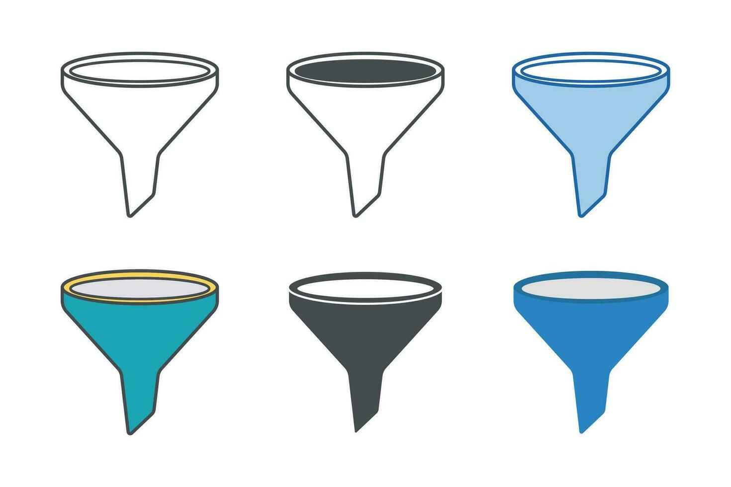 Funnel Icon symbol template for graphic and web design collection logo vector illustration