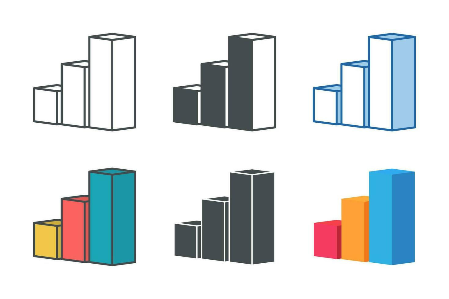 Bar Graph Icon symbol template for graphic and web design collection logo vector illustration