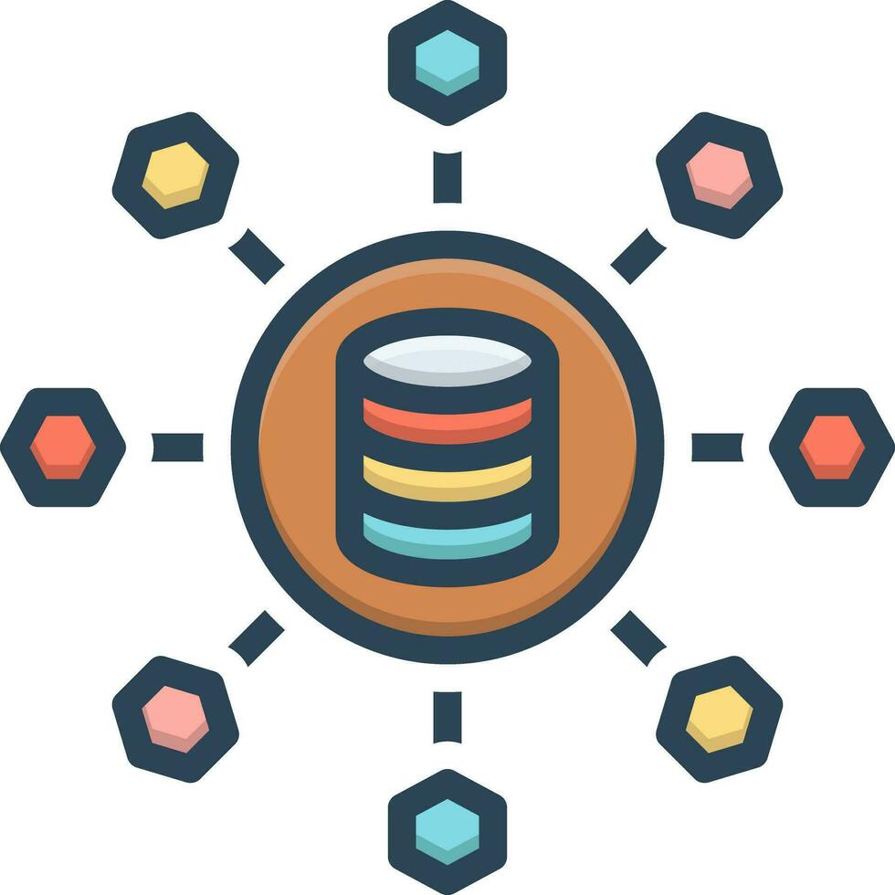 color icon for sharing vector