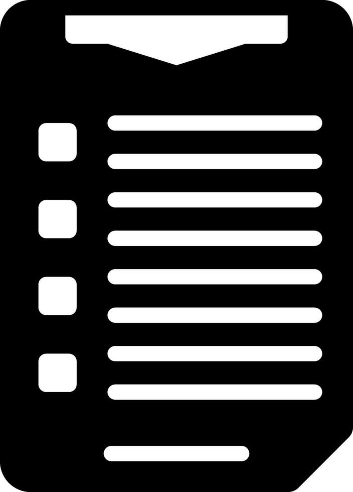 solid icon for list vector