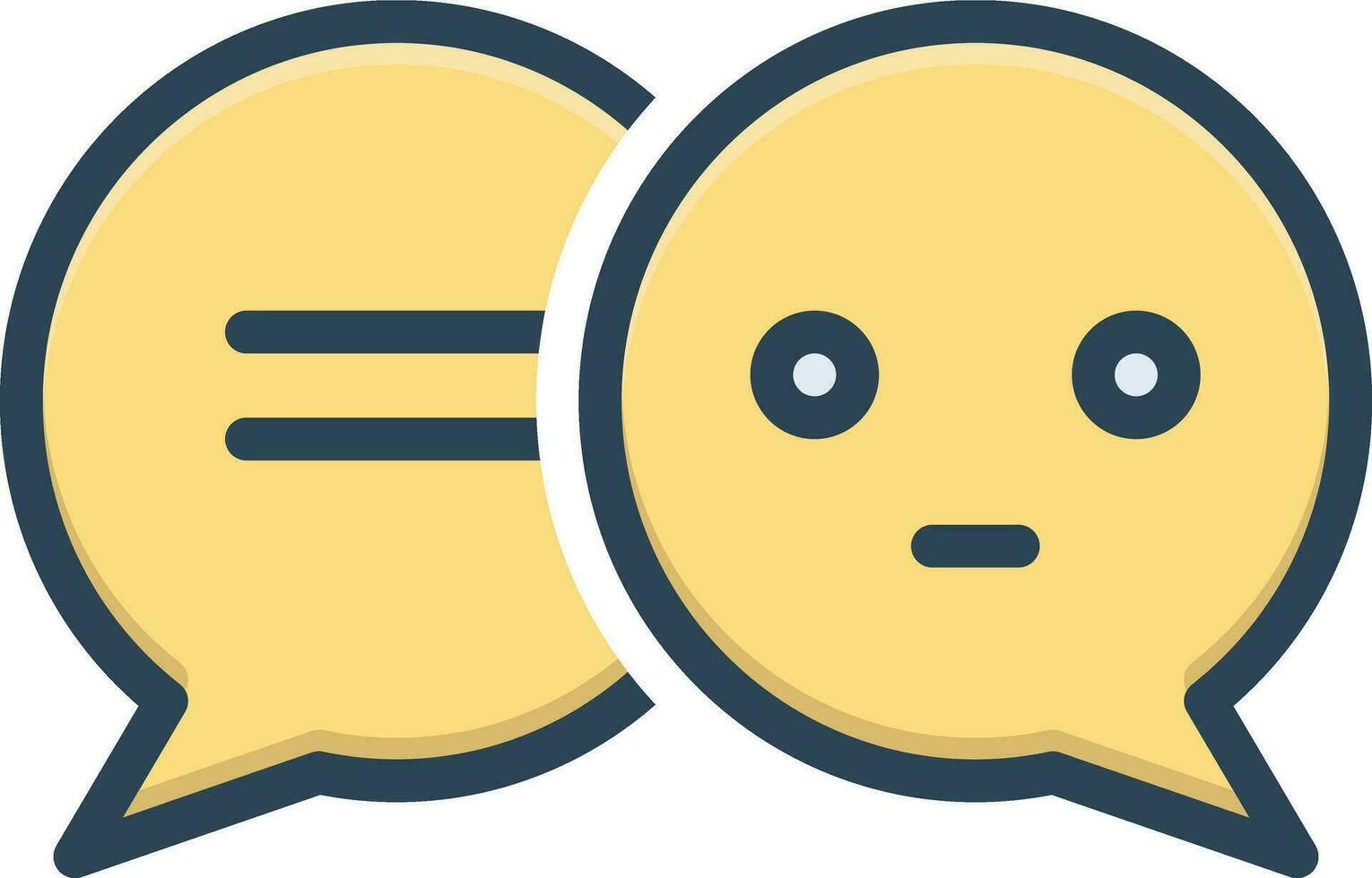 color icon for speech bubbles vector