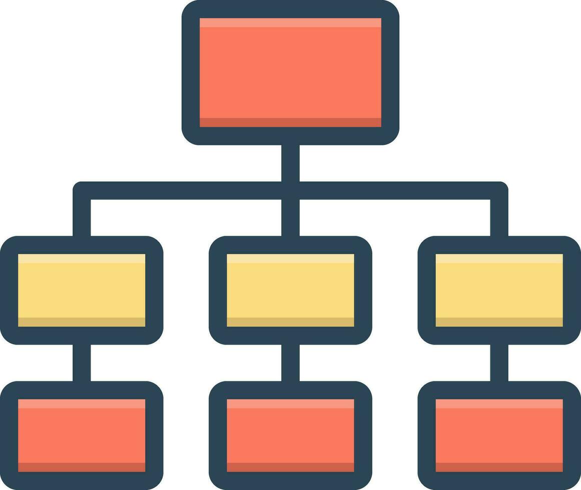 color icono para diagrama vector