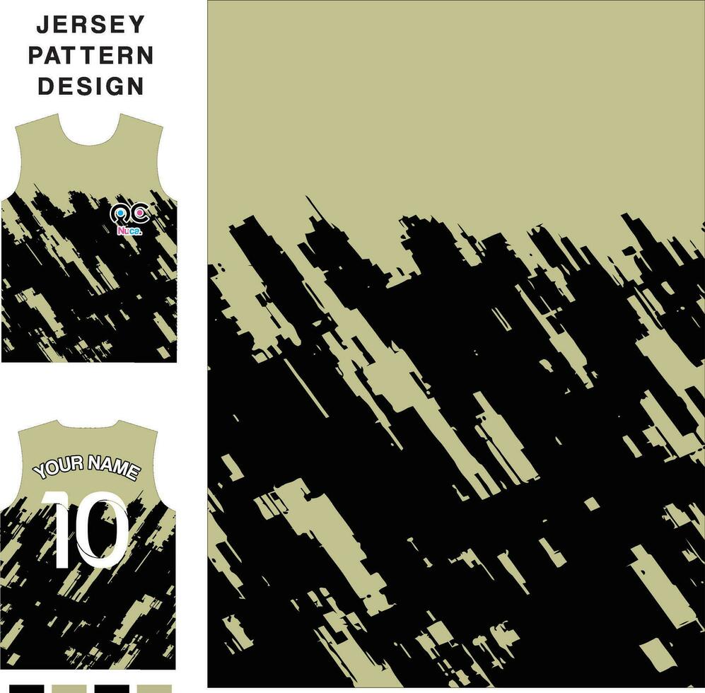 Abstract wall concept vector jersey pattern template for printing or sublimation sports uniforms football volleyball basketball e-sports cycling and fishing Free Vector.