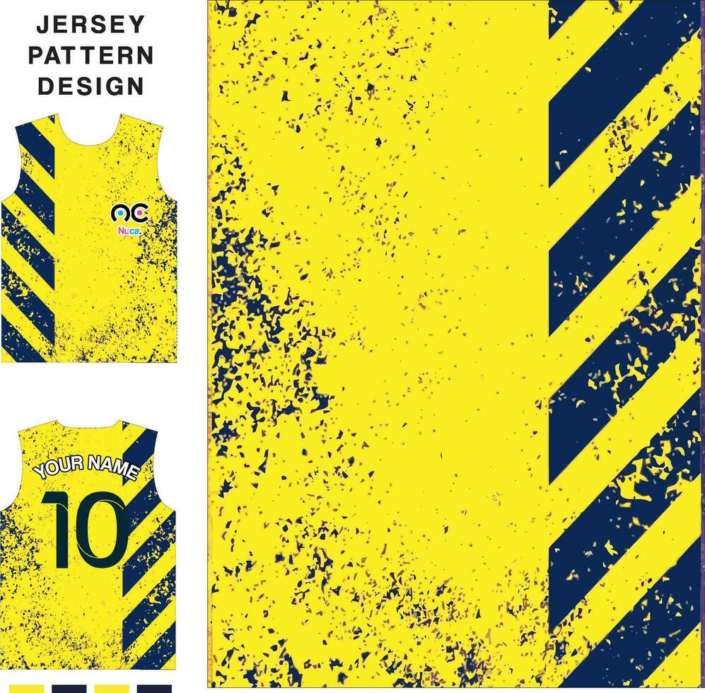 Abstract grunge concept vector jersey pattern template for printing or sublimation sports uniforms football volleyball basketball e-sports cycling and fishing Free Vector.