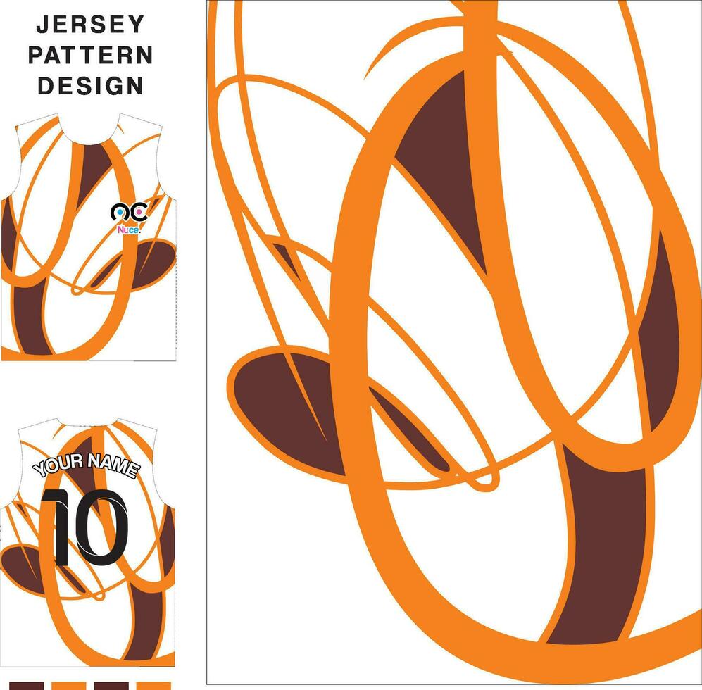 plantilla de patrón de jersey de vector de concepto abstracto para imprimir o sublimar uniformes deportivos fútbol voleibol baloncesto e-sports ciclismo y pesca vector libre.