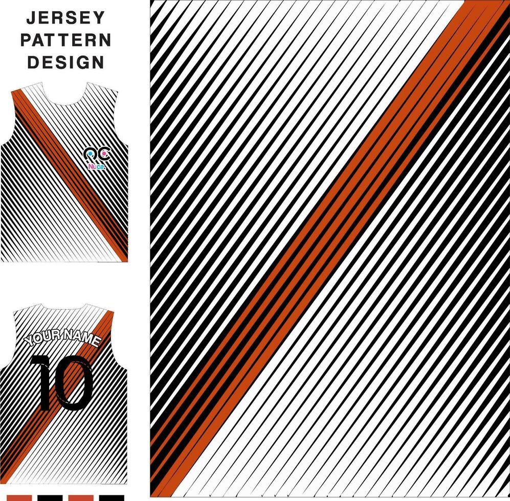 Abstract straight line concept vector jersey pattern template for printing or sublimation sports uniforms football volleyball basketball e-sports cycling and fishing Free Vector.