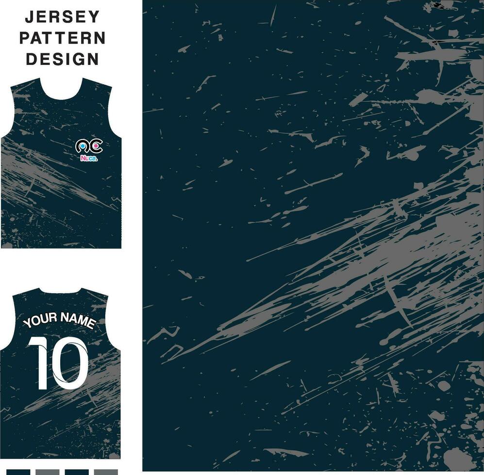 Abstract ink art concept vector jersey pattern template for printing or sublimation sports uniforms football volleyball basketball e-sports cycling and fishing Free Vector.