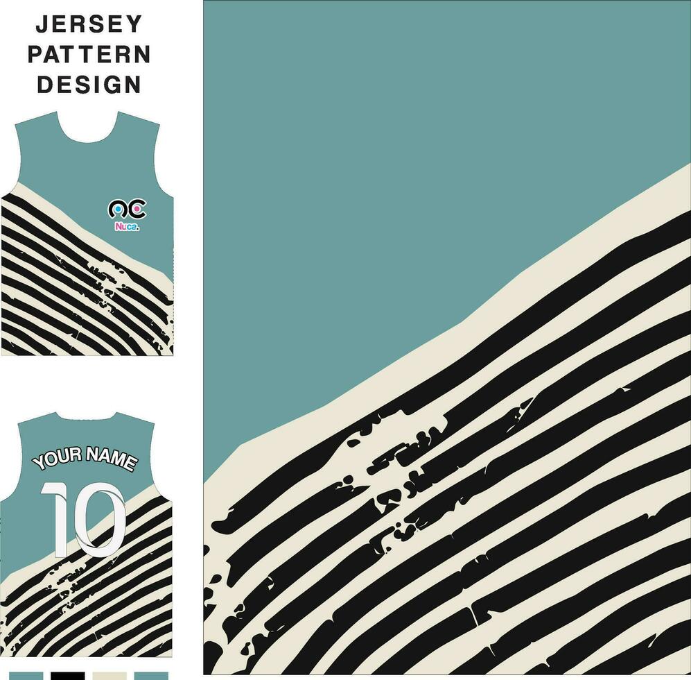 Abstract concept vector jersey pattern template for printing or sublimation sports uniforms football volleyball basketball e-sports cycling and fishing Free Vector.