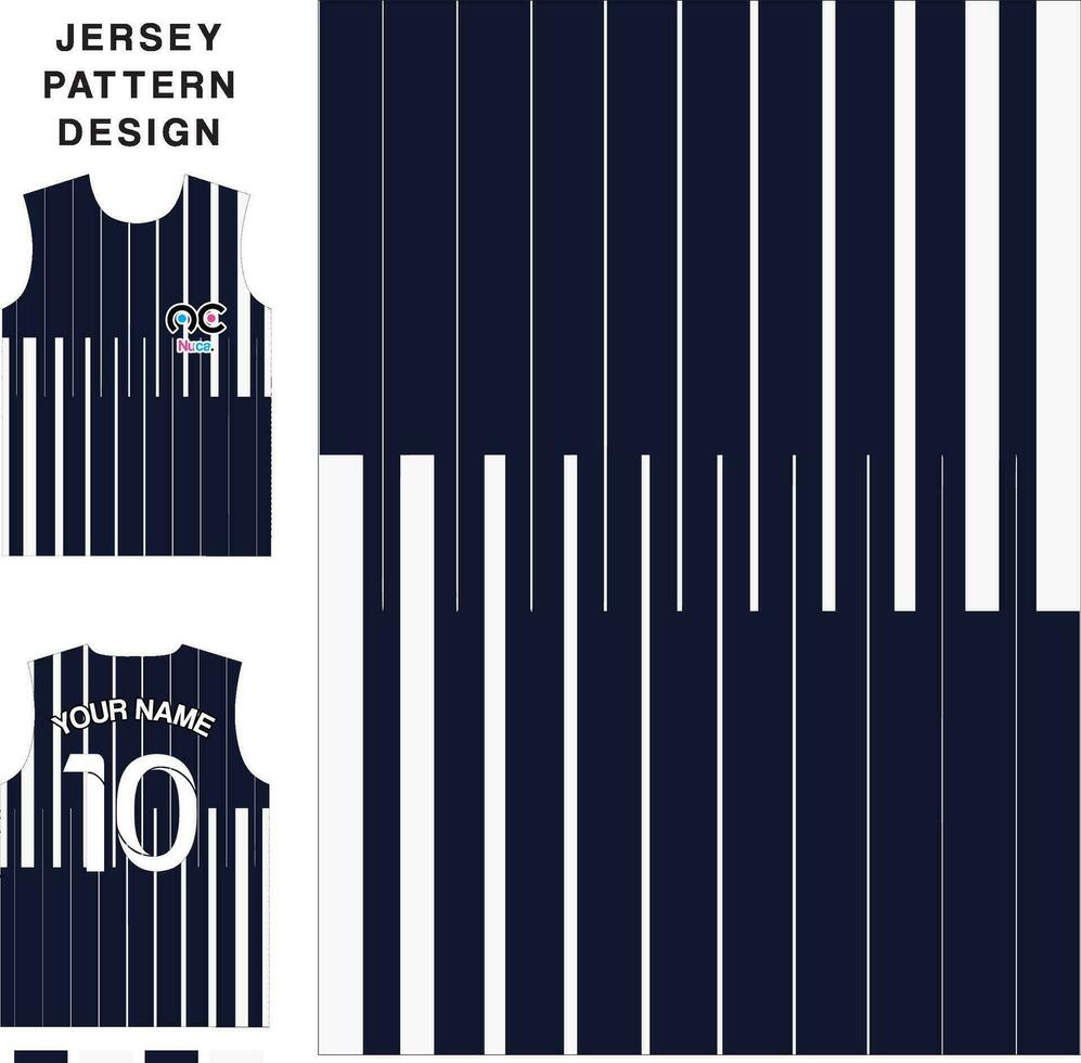 Abstract line concept vector jersey pattern template for printing or sublimation sports uniforms football volleyball basketball e-sports cycling and fishing Free Vector.