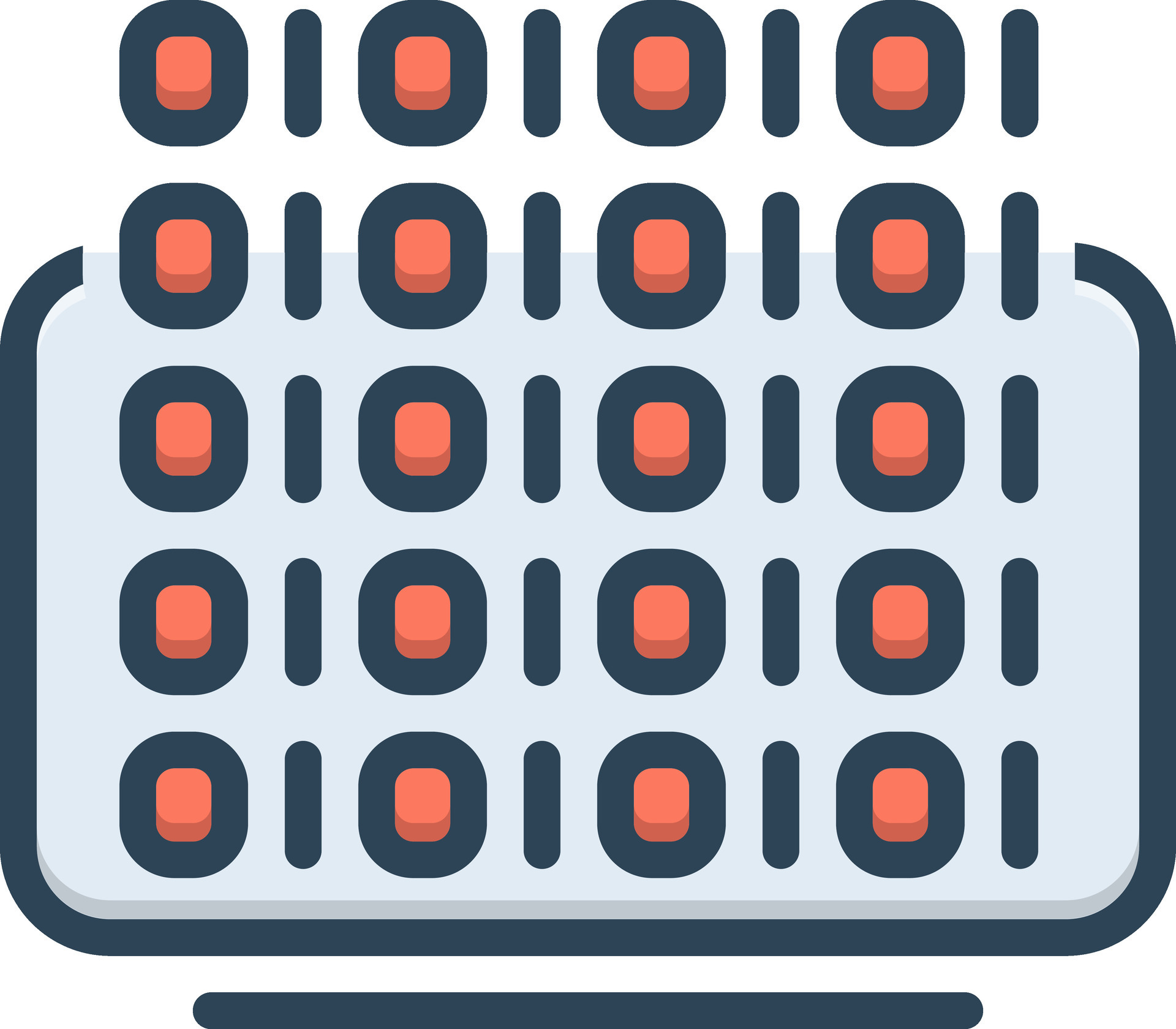 color icon for binary coding 26223683 Vector Art at Vecteezy