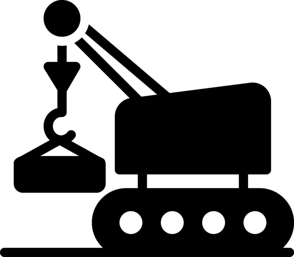 solid icon for lifting vector