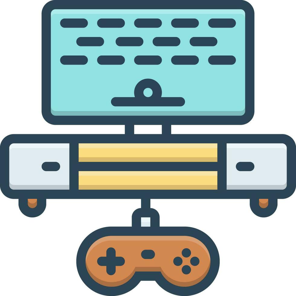 color icon for game vector