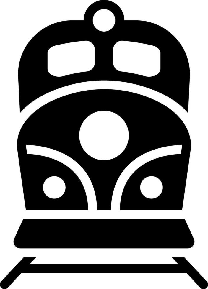 solid icon for rail vector