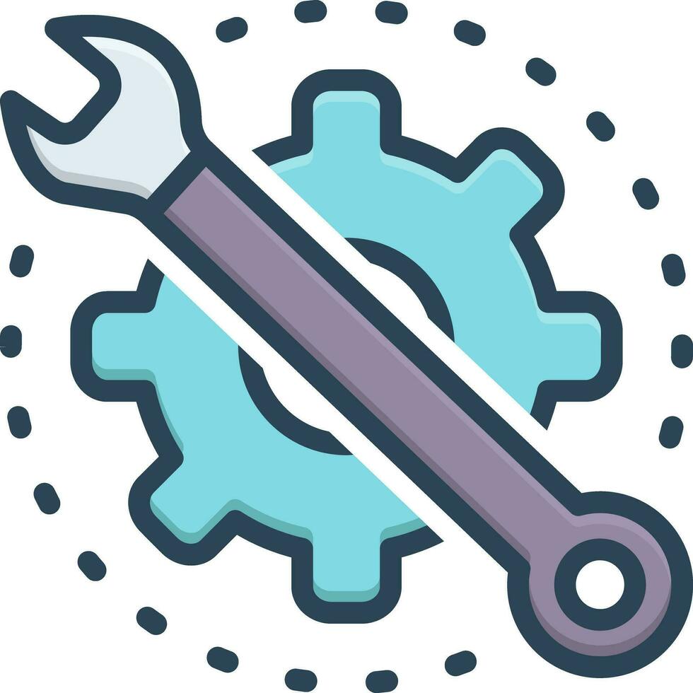 color icon for maintain vector
