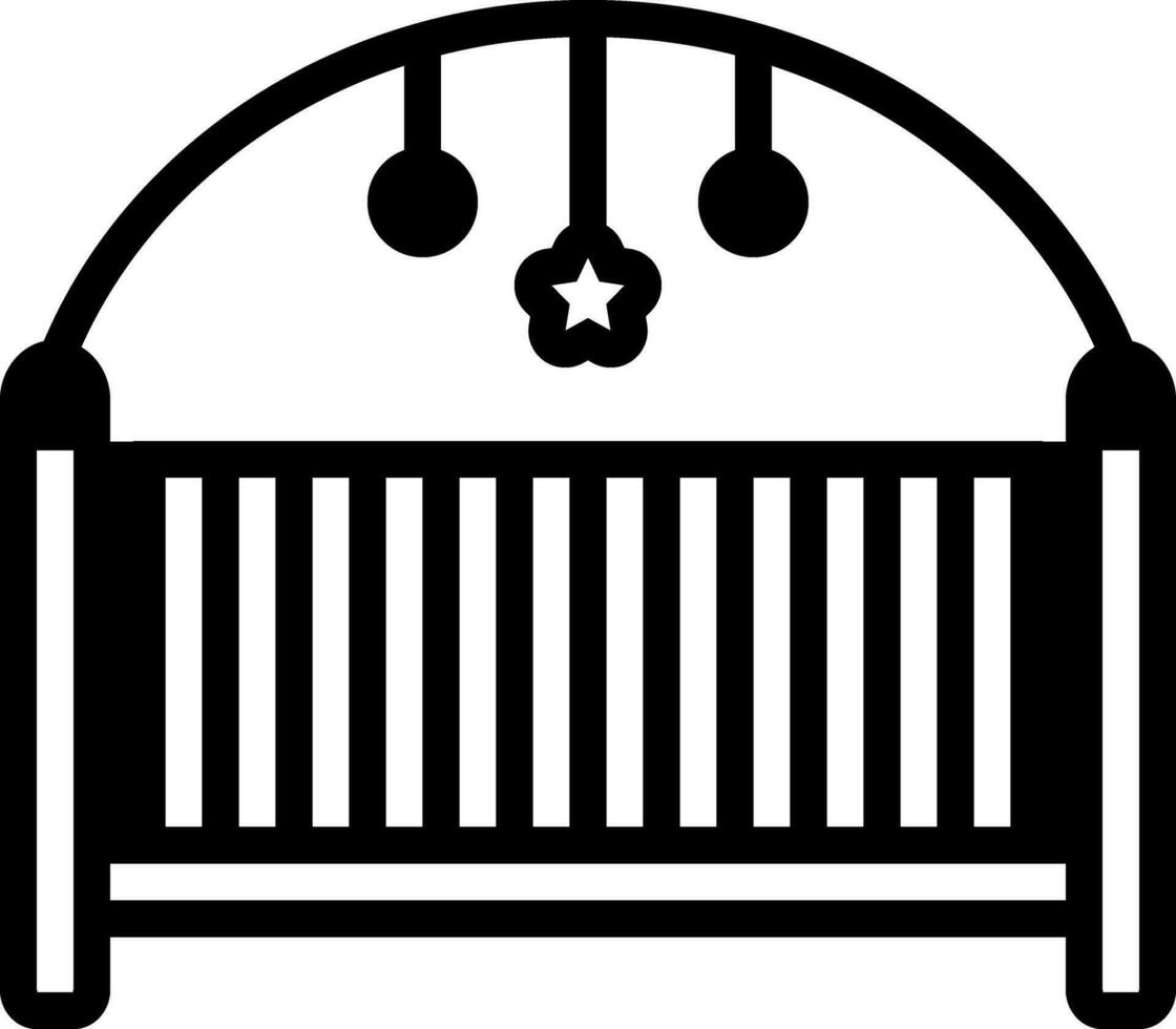 solid icon for play pen vector