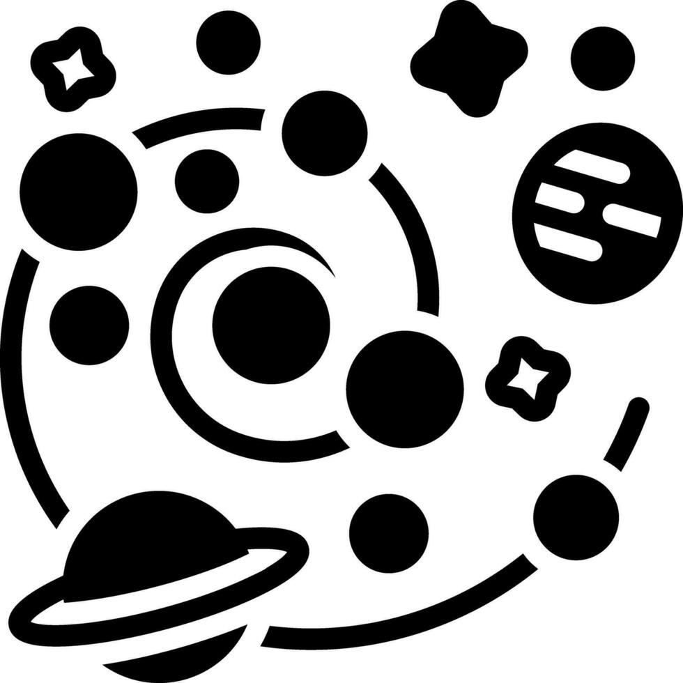 solid icon for galaxy vector