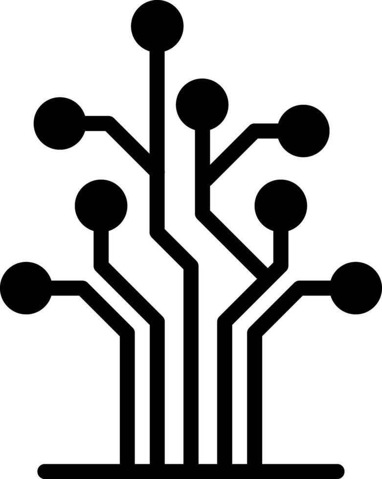 solid icon for tree vector