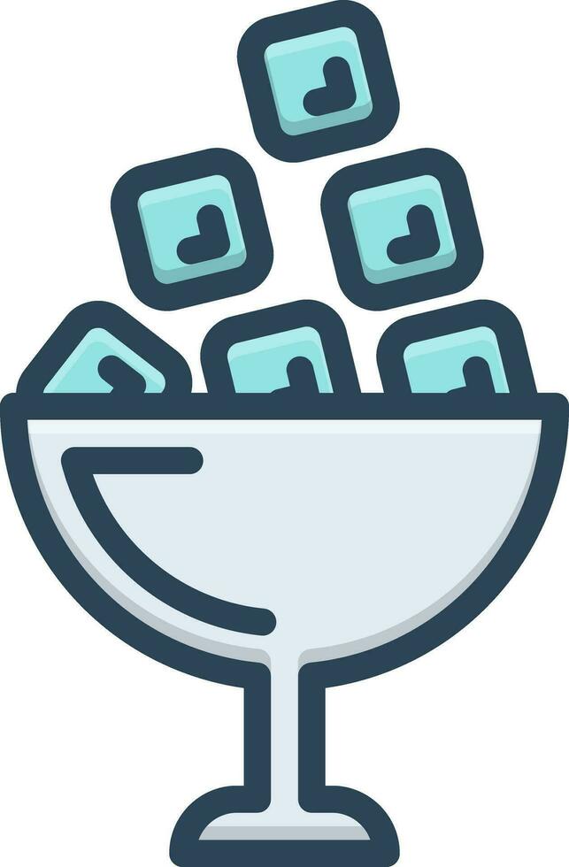 color icon for ice vector