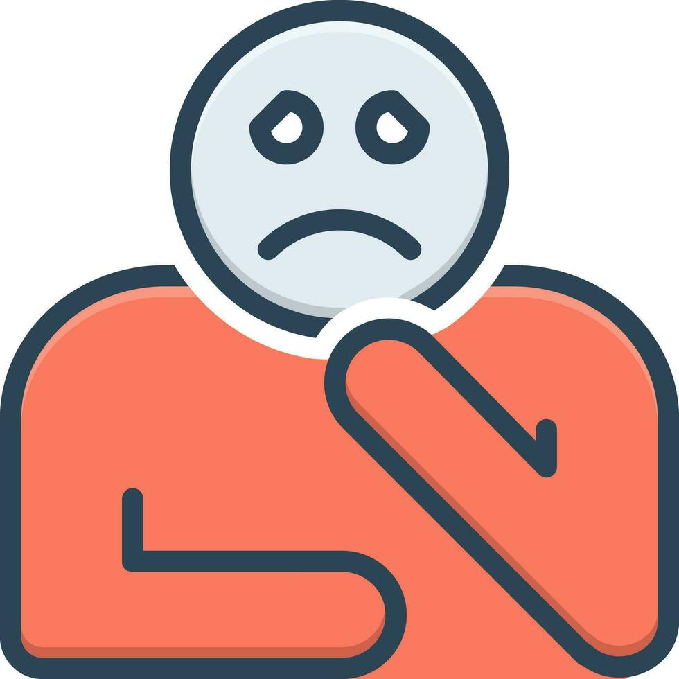 Kid crying with tears rolling down his cheeks, flat style vector