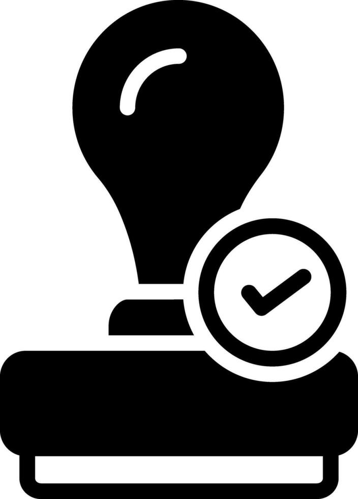 solid icon for qualify vector