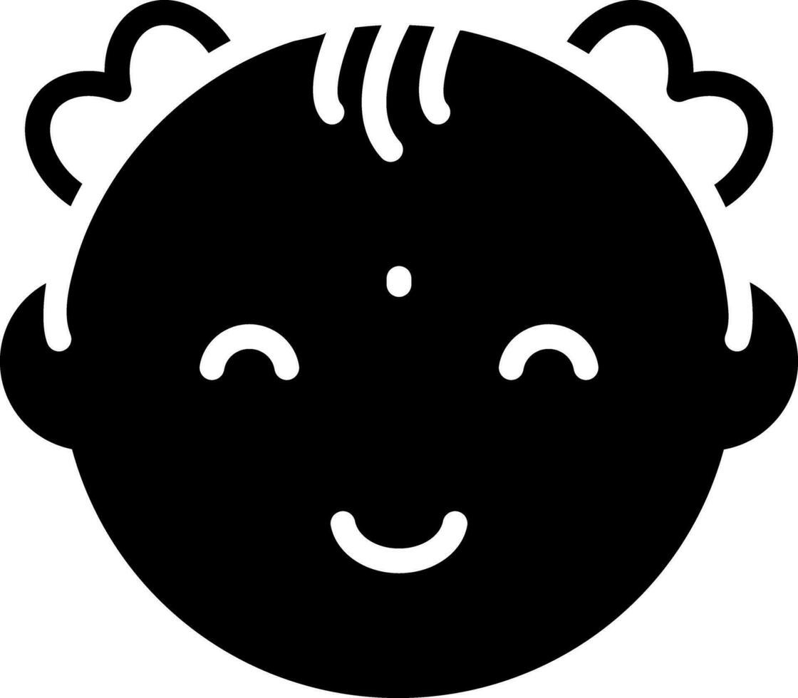 solid icon for baby vector