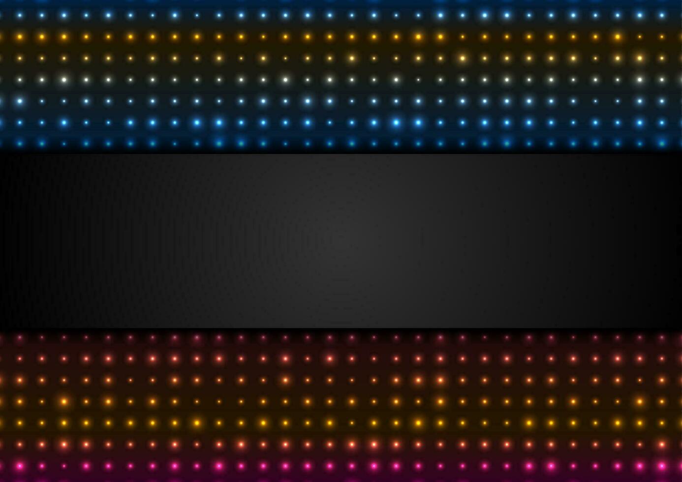 Neon led lights abstract glowing background vector