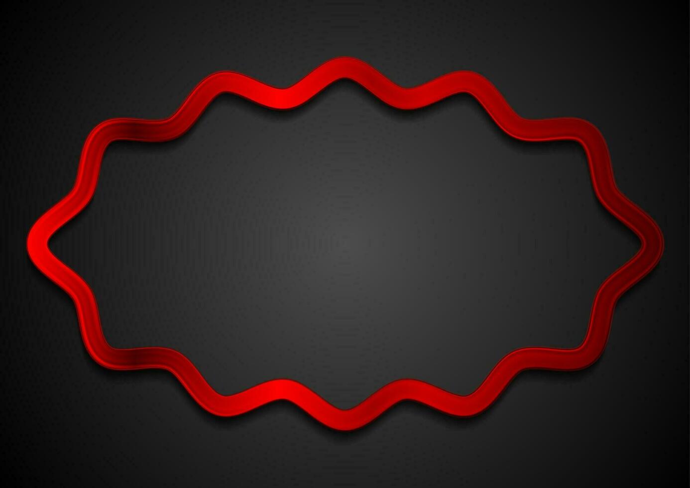 Quote blank speech bubble abstract red glossy design vector